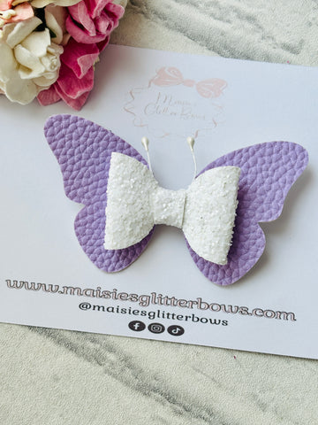 Lilac & White Butterfly