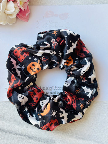 Ghosts & Haunted House Scrunchie