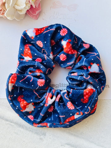 Navy Gonks Velvet Scrunchie