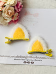 Yellow Cat Ear Hair Clips