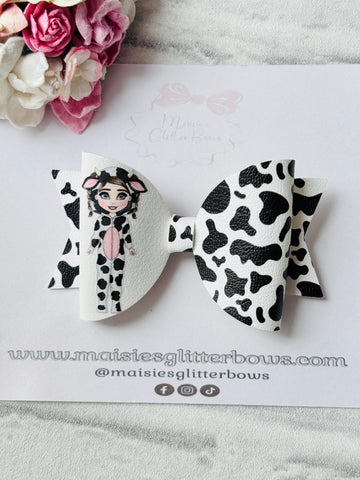 Girl Cow Bow