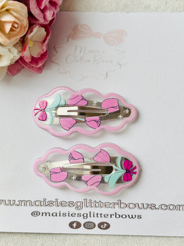 Flower Snap Clips