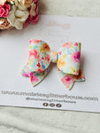 Watercolour Floral Bow