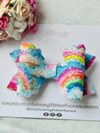 Rainbow Glitter Bow