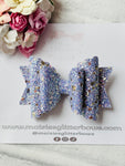 Purple Hearts & Stars Glitter Bow