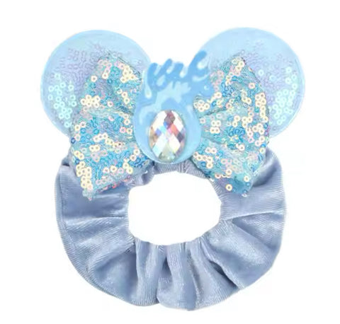 Blue Elemental Ears Scrunchie