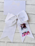 White K-Pop Demon Hunters Ponytail Bow Style 3