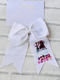 White K-Pop Demon Hunters Ponytail Bow Style 3