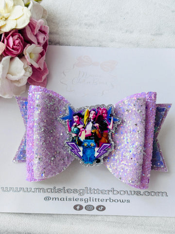 Glitter K-Pop Bow