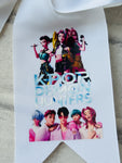White K-Pop Demon Hunters Ponytail Bow Style 3