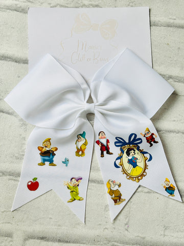 Snow White Ribbon Ponytail Bow