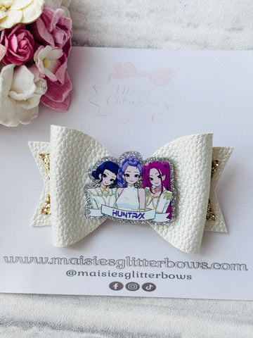 Metallic K-Pop Bow