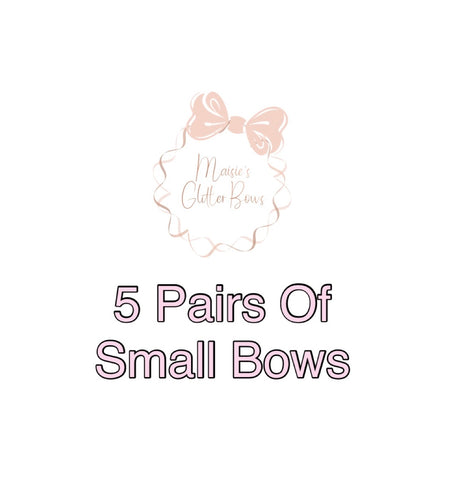 5 Pairs Of Small Bows