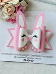 Baby Pink Bunny Bow