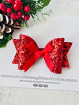 Red Glitter Bow