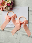 Salmon Pink Bow Bobbles