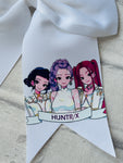 White K-Pop Demon Hunters Ponytail Bow Style 4