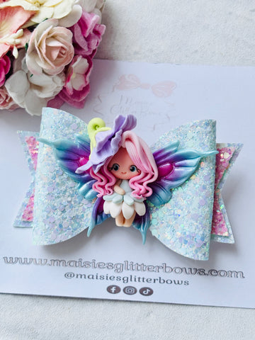 Clay Butterfly Girl Bow 3