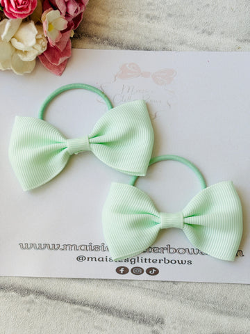 Mint Green Ribbon Bow Bobbles
