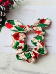 Red, White & Green Scrunchie