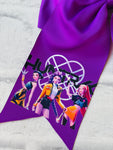 Purple Ribbon Ponytail K Pop Bow