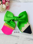 Green Pencil Ribbon Bow