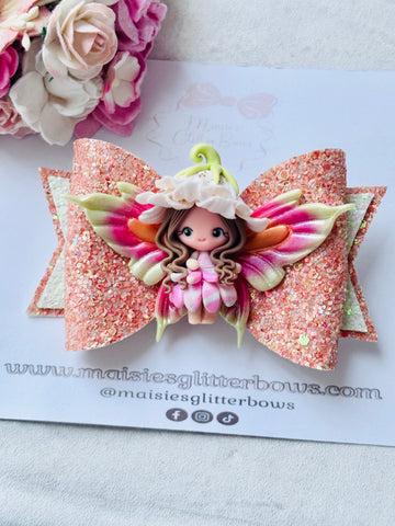 Clay Butterfly Girl Bow 6