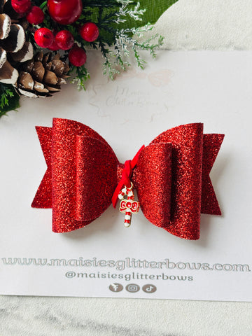 Candy Cane Bow
