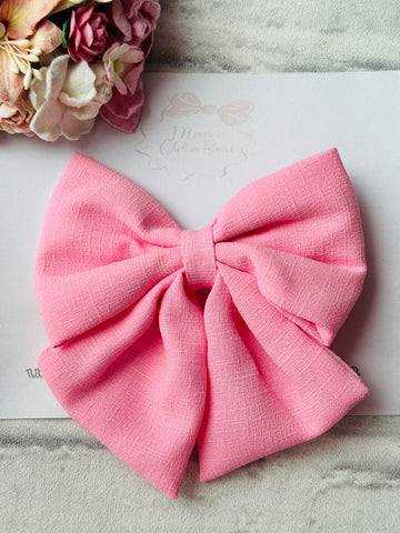 Pink Fabric Bow