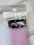 Pink & Silver Synthetic Hair Piece