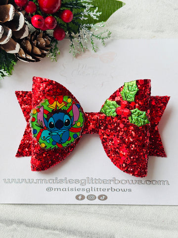 Christmas Stitch & Scrump Bow