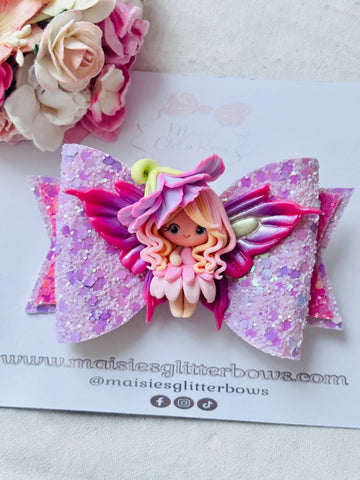 Clay Butterfly Girl Bow 4